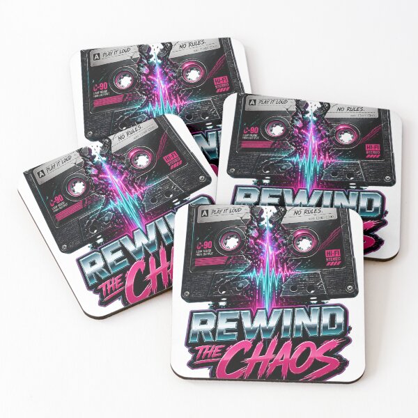 Item preview, Rewind The Chaos Retro Cassette designed and sold by SurajDesigns.