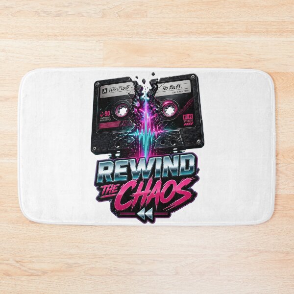 Item preview, Rewind The Chaos Retro Cassette designed and sold by SurajDesigns.