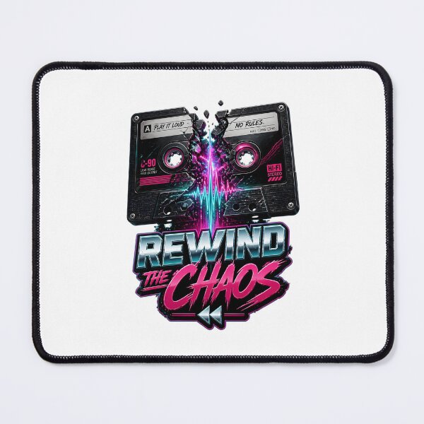 Item preview, Rewind The Chaos Retro Cassette designed and sold by SurajDesigns.