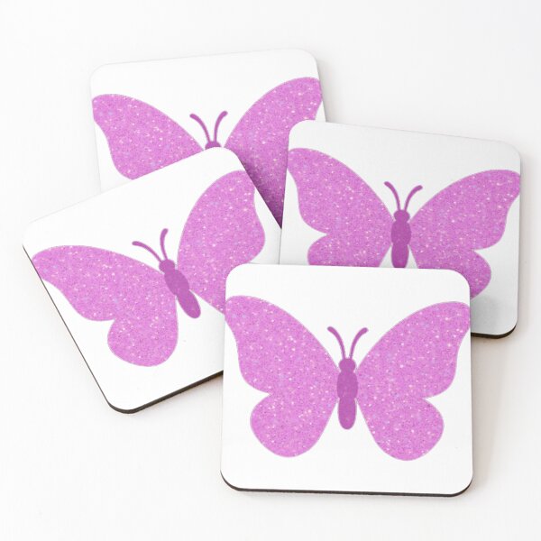 Item preview, Sparkling Hot Pink Glitter Butterfly | Y2K Sparkle designed and sold by Rawafi Art Studio.