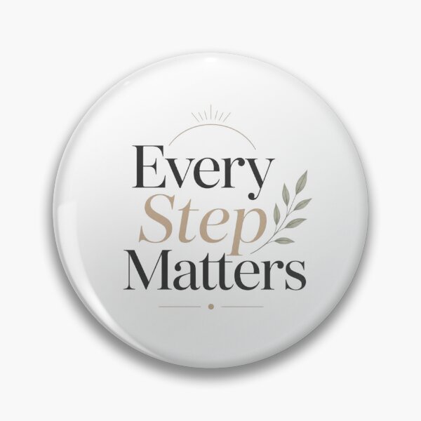 Item preview, Every Step Matters | Motivational Minimalist Quote designed and sold by Irene Catchmind.