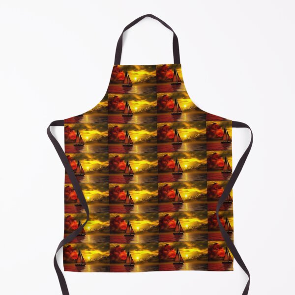 Item preview, Fiery Sunset Sailboat Silhouette designed and sold by Amr Siam.