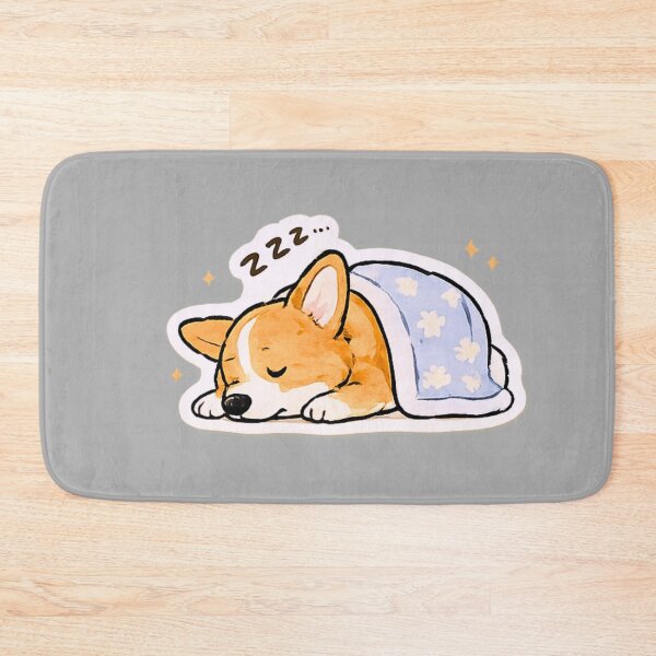 Item preview, Sleeping Corgi Under Blanket Sticker - Cute Cozy Puppy, Good Night Dog Art, Pembroke Welsh Corgi Gift, Self Care Sticker, Wave Time designed and sold by Wave time.