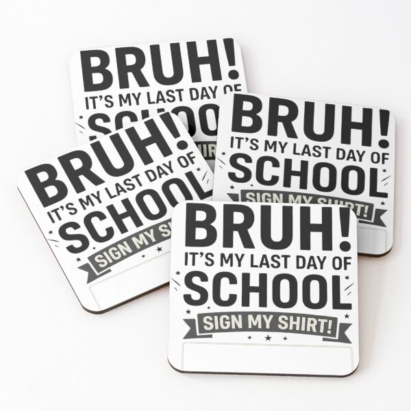 Item preview, Bruh! It's My Last Day Of School Sign My Shirt Funny Student Gift designed and sold by haitrieuic96.