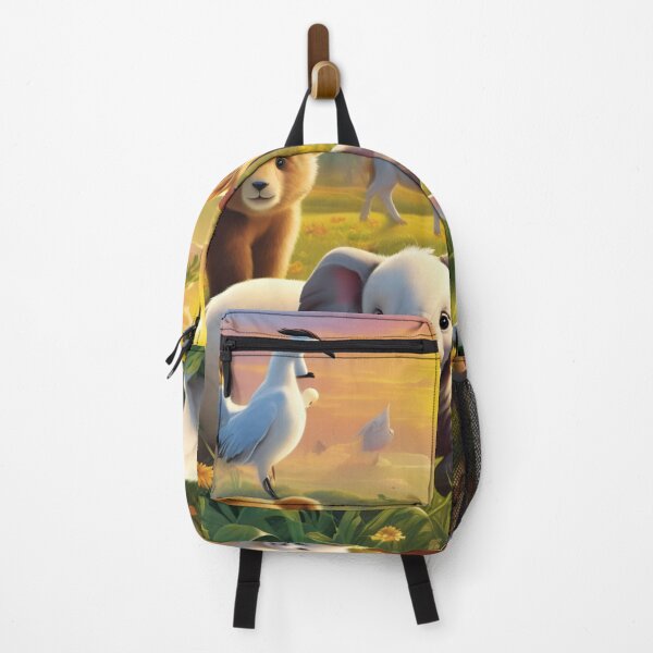 Item preview, Baby Animals Together in Golden Sunset Meadow designed and sold by CASASIS_MERCH.