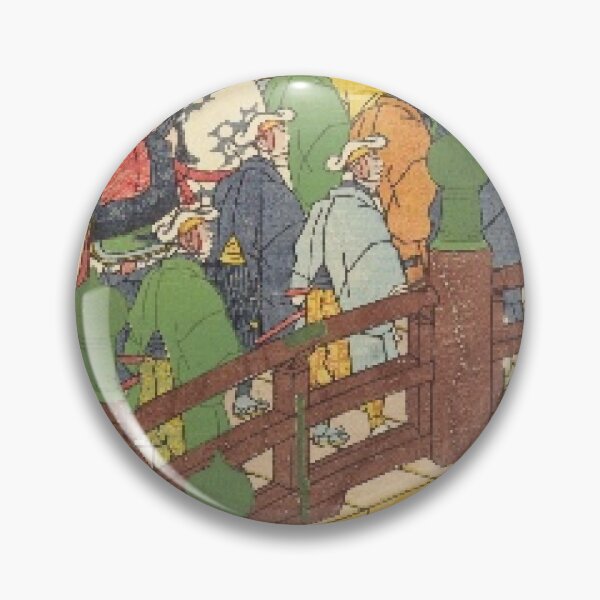 Artikelvorschau, Gojo-Brücke Kyoto – klassische Ukiyo-E-Samurai-Prozessionskunst entworfen und verkauft von vekotpu.