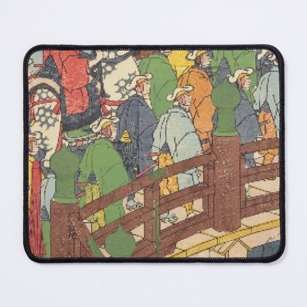 Item preview, Gojo Bridge Kyoto - Classic Ukiyo-E Samurai Procession Art designed and sold by vekotpu.