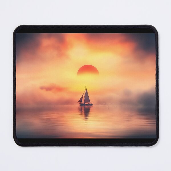 Item preview, Dreamy Sunset Sailboat Escape designed and sold by Amr Siam.