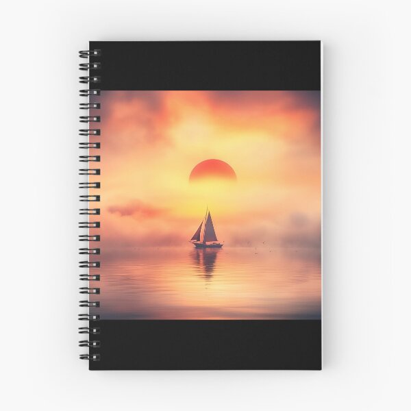 Item preview, Dreamy Sunset Sailboat Escape designed and sold by Amr Siam.