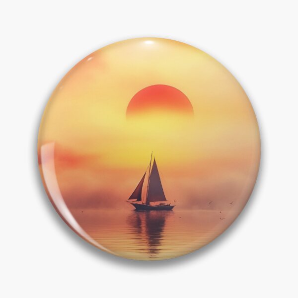 Item preview, Dreamy Sunset Sailboat Escape designed and sold by Amr Siam.