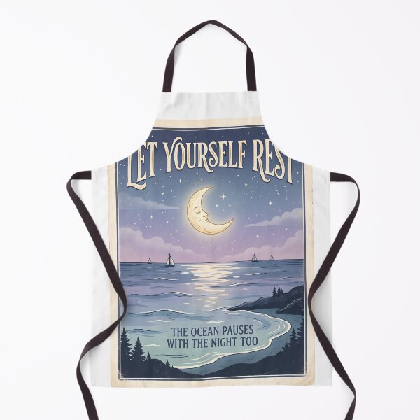 Item preview, Let Yourself Rest – Ocean Therapy Poster Design designed and sold by Sea Gem.