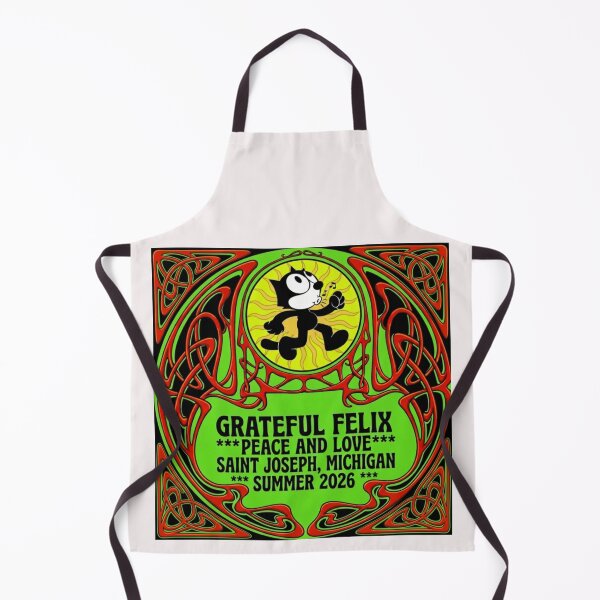 Item preview, GRATEFUL FELIX AGAIN- HAPPY CAT, PEACE AND LOVE, SUMMER2026 SAINT JOSEPH, MICHIGAN U.S.A. designed and sold by V3GFX.