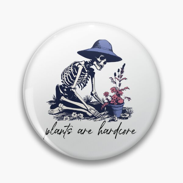 Item preview, Plants are Hardcore Skeleton Plant Lover designed and sold by petalandarmour.