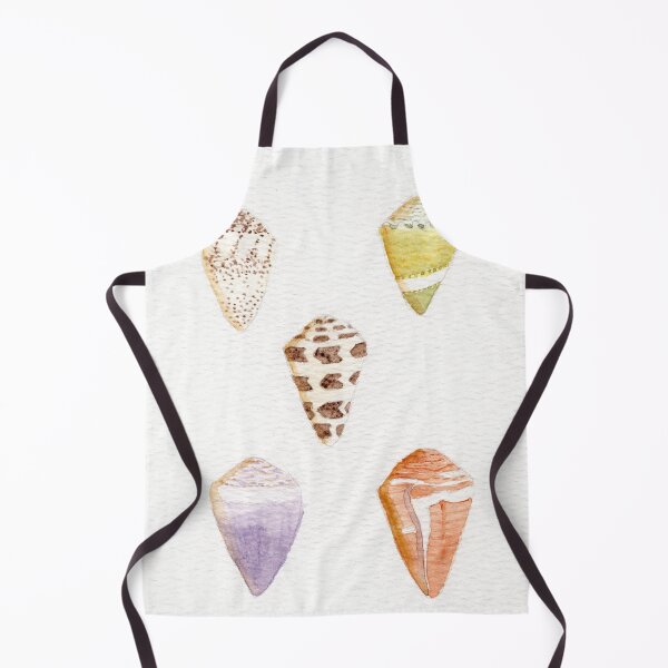 Item preview, Arrangement of Five Shells in watercolor paint designed and sold by KPierceArt.