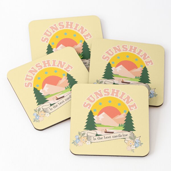 Item preview, Sunshine Is The Best Medicine Nature Mountain Graphic designed and sold by SilverSeaBKK.