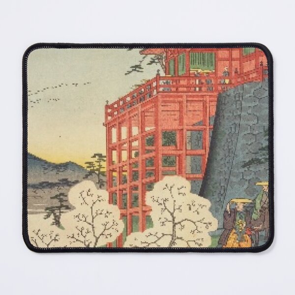 Item preview, Kiyomizudera Temple Kyoto - Vintage Ukiyo-e Cherry Blossoms Art designed and sold by vekotpu.