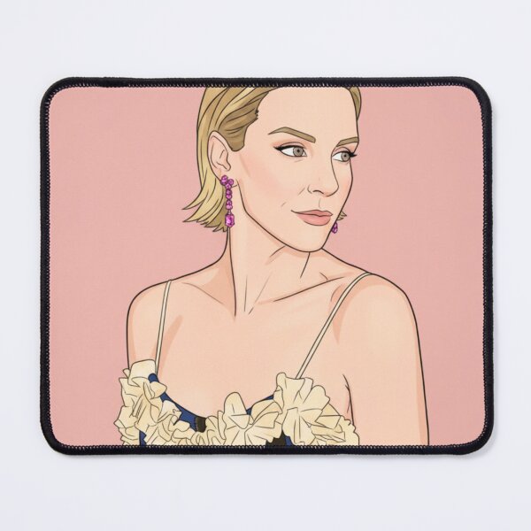 Item preview, Portrait Rhea Seehorn Pink Wall Fan Art designed and sold by Stephisy.