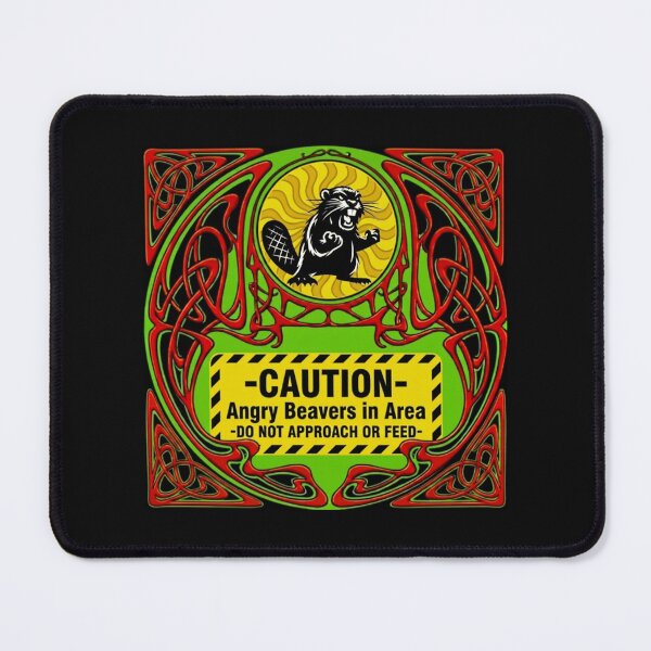 Item preview, CAUTION- ANGRY BEAVERS - SUMMER-2026, SUNSHINE BEAVERS, SAINT JOSEPH, MICHIGAN U.S.A. designed and sold by V3GFX.