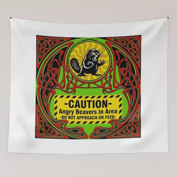 Item preview, CAUTION- ANGRY BEAVERS - SUMMER-2026, SUNSHINE BEAVERS, SAINT JOSEPH, MICHIGAN U.S.A. designed and sold by V3GFX.