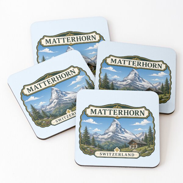 Item preview, Matterhorn, Switzerland - Alpine Mountain designed and sold by Myra365Art.
