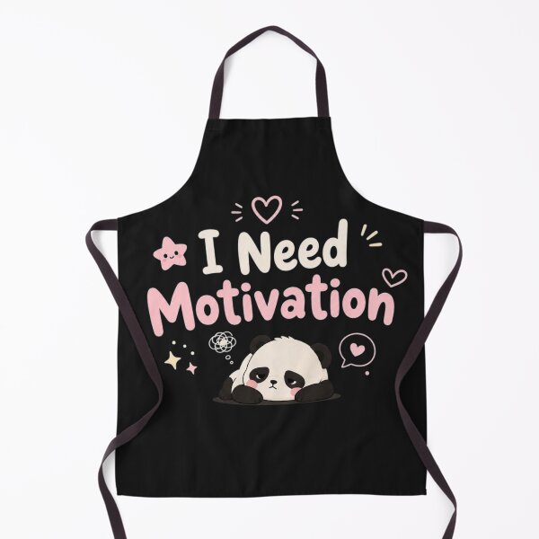 Item preview, Cute I Need Motivation Panda Quote Design | Funny Lazy Study Aesthetic designed and sold by Sanika arts .