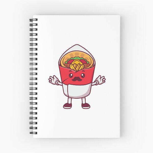 Item preview, Cute Kebab Wrap Mascot with Mustache designed and sold by Chrislogo.