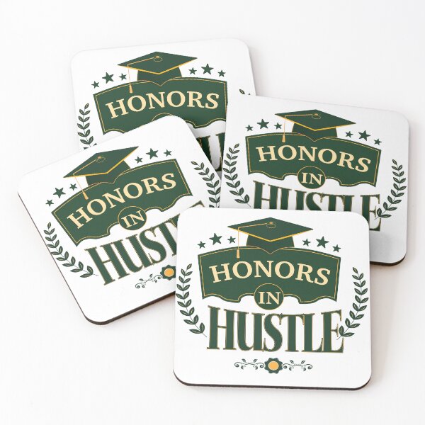 Item preview, Honors in Hustle Graduation Cap Academic Achievement Design designed and sold by Ned_Studio.
