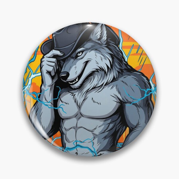 Item preview, No More Mr Nice Guy Muscular Cowboy Wolf Lightning designed and sold by Vermanartist.