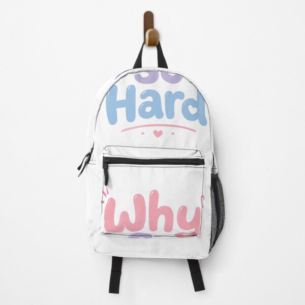 Item preview, Why So Hard Cute Motivational Quote Kawaii Pastel Typography Design designed and sold by Sanika arts .