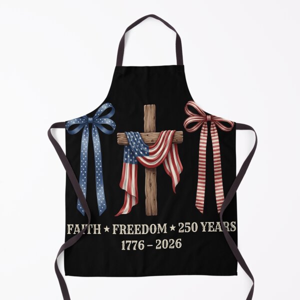 Item preview, Faith Freedom 250 Years USA 1776-2026 Patriotic Cross and Bows designed and sold by haitrieuic96.