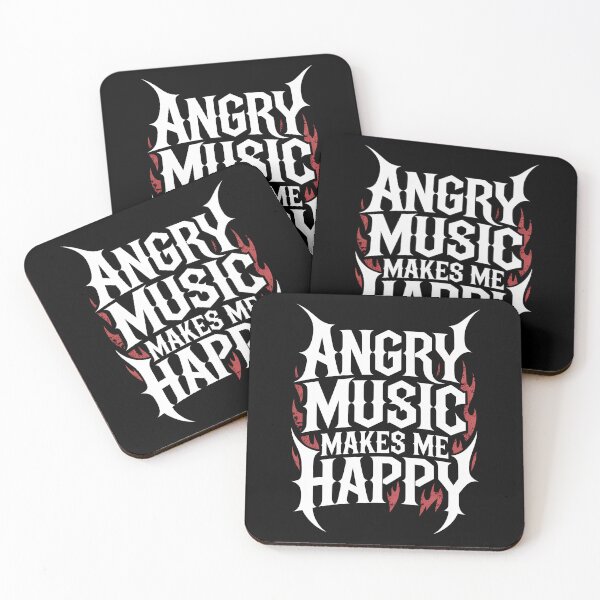Item preview, Angry Music Makes Me Happy Heavy Metal Fan Gift designed and sold by Say It With Ink.
