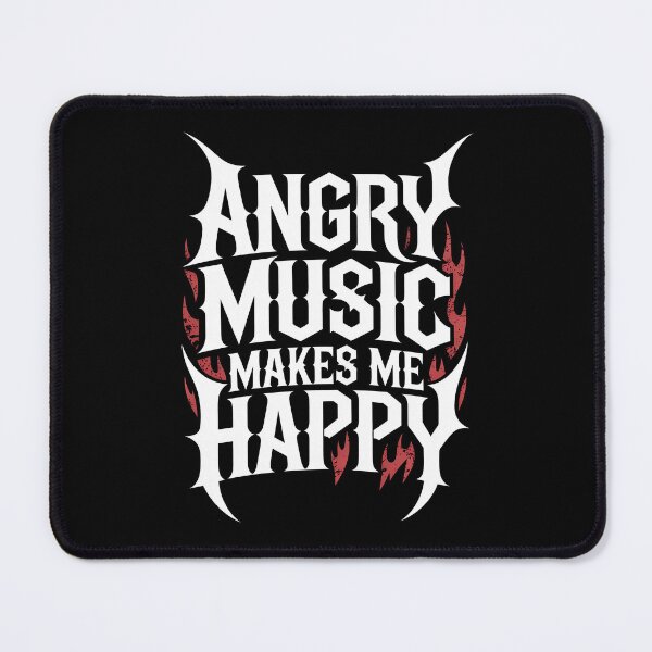Item preview, Angry Music Makes Me Happy Heavy Metal Fan Gift designed and sold by Say It With Ink.