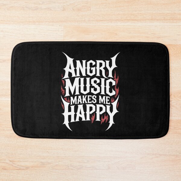 Item preview, Angry Music Makes Me Happy Heavy Metal Fan Gift designed and sold by Say It With Ink.