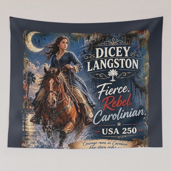 Item preview, Dicey Langston USA 250 Patriotic Rebel designed and sold by rygenr8.