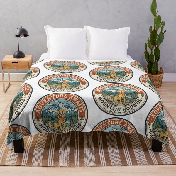 Item preview, Golden Retriever Hiking Club Retro Mountain Dog Lover designed and sold by PictoVibe.