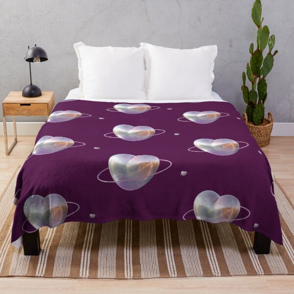Item preview, 3D Aesthetic Cosmic Planet Heart | Galactic Chrome designed and sold by Rawafi Art Studio.