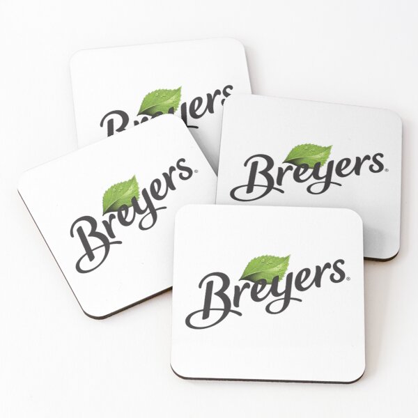 Item preview, Breyers Ice Cream Script Logo with Green Leaf designed and sold by Chrislogo.