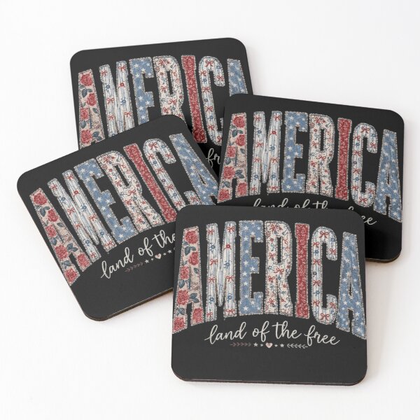 Item preview, America Land Of The Free Vintage Patriotic Floral Coquette designed and sold by haitrieuic96.