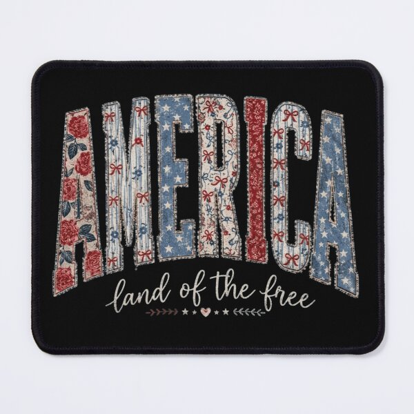 Item preview, America Land Of The Free Vintage Patriotic Floral Coquette designed and sold by haitrieuic96.