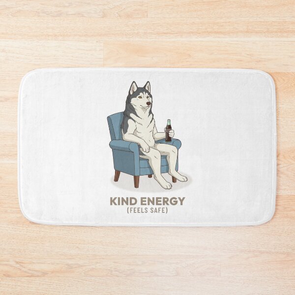 Item preview, Retro Siberian Husky Dog Drinking Soda Illustration designed and sold by COZY VINTAGE animal.