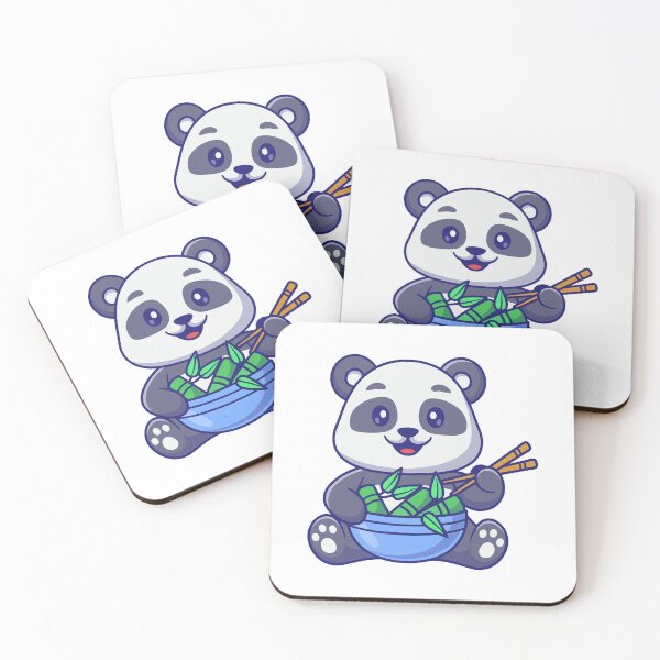 Item preview, Cute Panda Eating Bamboo with Chopsticks designed and sold by Chrislogo.