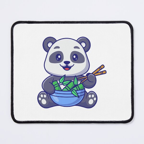 Item preview, Cute Panda Eating Bamboo with Chopsticks designed and sold by Chrislogo.