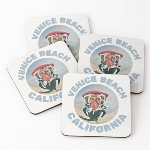 Item preview, Venice Beach Vintage Magazine Surfer Scuba Print designed and sold by veggiecollages.