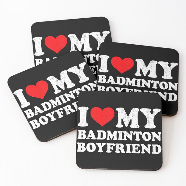 Item preview, Funny Badminton Boyfriend Quote With Retro Love Sports Vibe designed and sold by allistermariam.