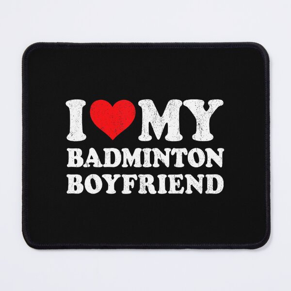 Item preview, Funny Badminton Boyfriend Quote With Retro Love Sports Vibe designed and sold by allistermariam.