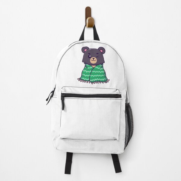 Item preview, Cute Cozy Bear Wrapping in Green Blanket Illustration designed and sold by Chrislogo.