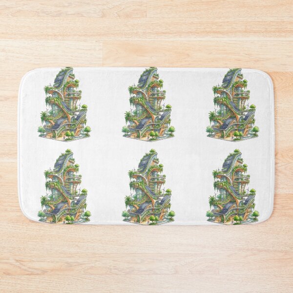 Item preview, Solarpunk Utopian Green City Eco Friendly Future designed and sold by PictoVibe.