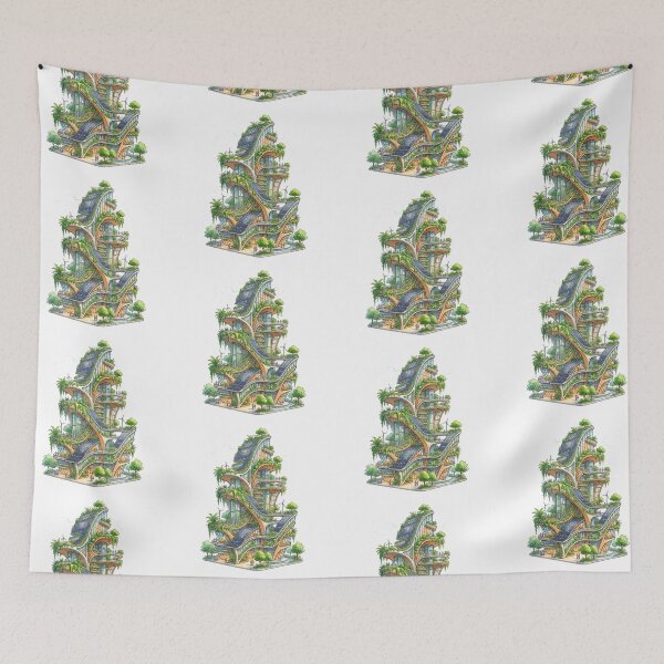 Item preview, Solarpunk Utopian Green City Eco Friendly Future designed and sold by PictoVibe.