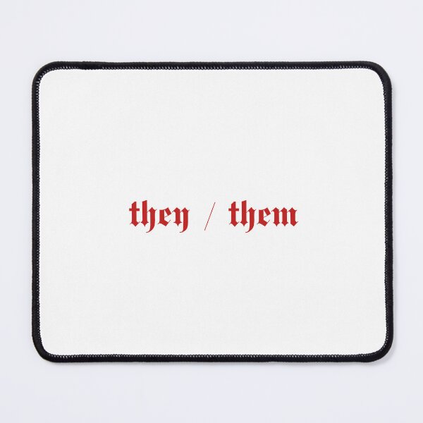 Item preview, They Them Pronouns Gothic  designed and sold by petalandarmour.