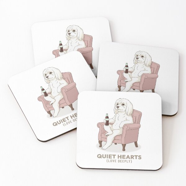Item preview, Vintage Maltese Dog Drinking Soda Retro Illustration designed and sold by Cozy Vintage Animal.